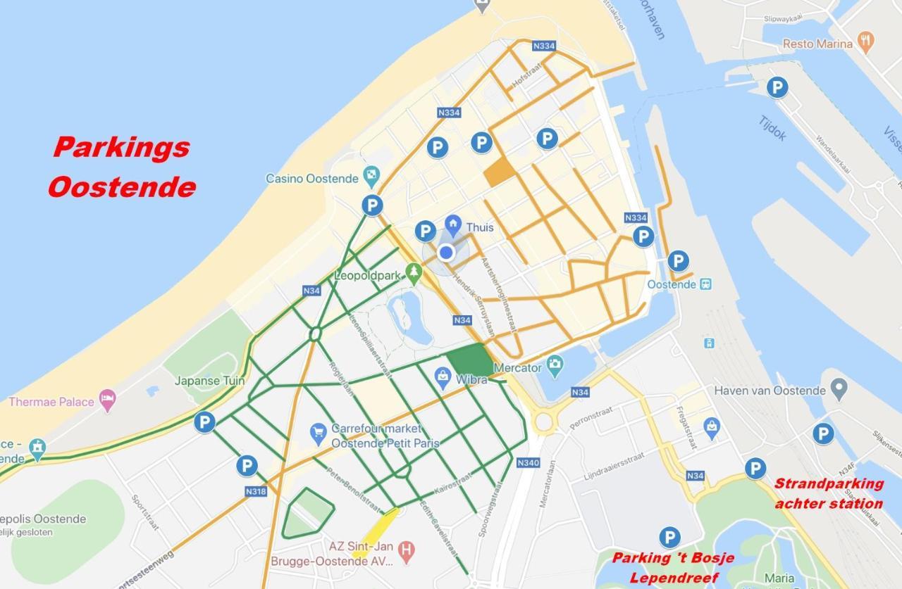 Vakantieappartement Emiel Centrum Oostende Met Garage Εξωτερικό φωτογραφία