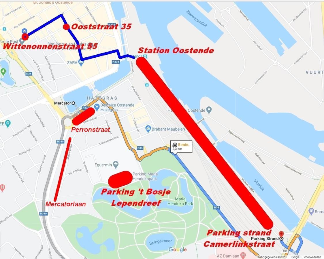 Vakantieappartement Emiel Centrum Oostende Met Garage Εξωτερικό φωτογραφία